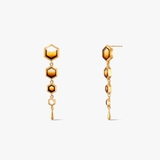 Kolczyki srebrne z bursztynem Miodowa