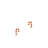 Kolczyki złote z czerwoną emalią Holy