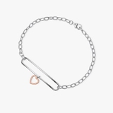 Bransoleta srebrna Czułość