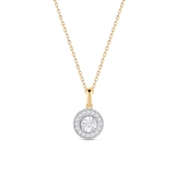 Wisiorek złoty kółko z cyrkoniami