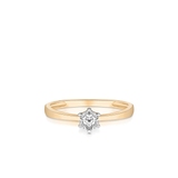 Pierścionek złoty z brylantem