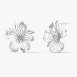 Kolczyki srebrne Kwiaty Nocy Wiśnia