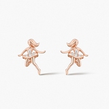 Kolczyki srebrne Balerina