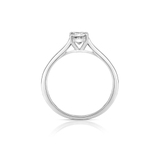 Pierścionek zaręczynowy białe złoto Niezwykły