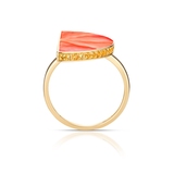 Pierścionek srebrny Kwiaty Nocy Cytrusy