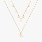 Naszyjnik srebrny pozłacany