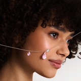 Naszyjnik srebrny Kwiaty Nocy Wiśnia