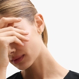 Kolczyk pozłacany supełek