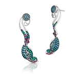 Kolczyki srebrne Preludium Paradise Birds