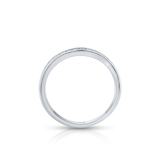 Pierścionek białe złoto z brylantami