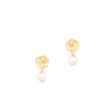 Kolczyki złote z perłą