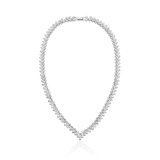 Naszyjnik mosiężny z cyrkoniami