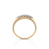 Pierścionek złoty z brylantami