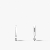 Kolczyki srebrne z diamentami laboratoryjnymi Czułość