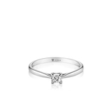 Pierścionek zaręczynowy białe złoto Niezwykły