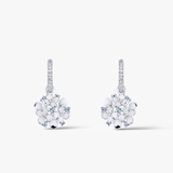 Kolczyki srebrne Kwiaty Nocy Biały Bez