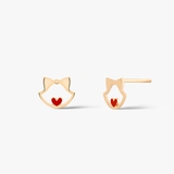 Kolczyki złote z serduszkiem