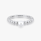 Pierścionek srebrny z perłą