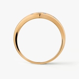 Pierścionek złoty z diamentami