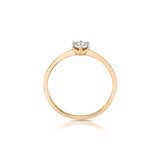 Pierścionek złoty z brylantem