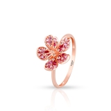 Pierścionek różowe złoto Kwiaty Nocy