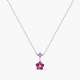 Naszyjnik srebrny z cyrkoniami