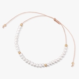 Bransoleta sznurkowa z perłami