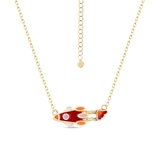 Naszyjnik srebrny z motywem rakiety