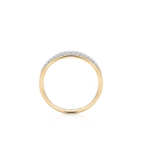 Pierścionek złoty z diamentami