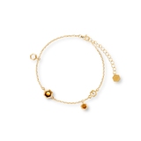 Bransoleta srebrna z bursztynem Miodowa