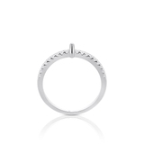 Pierścionek srebrny z cyrkoniami