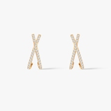 Kolczyki złote z cyrkoniami