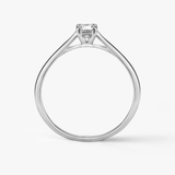 Pierścionek zaręczynowy białe złoto Niezwykły