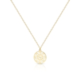 Naszyjnik srebrny pozłacany arabeska