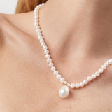 Naszyjnik złoty z perłami