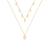 Naszyjnik srebrny pozłacany