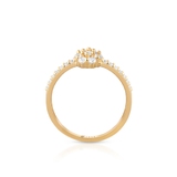 Pierścionek złoty z cyrkoniami