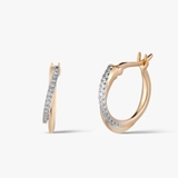 Kolczyki złote z diamentami