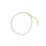 Bransoleta srebrna złocona z serduszkami