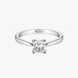 Pierścionek zaręczynowy białe złoto Niezwykły