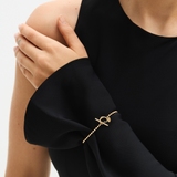 Bransoleta srebrna z motywem serca