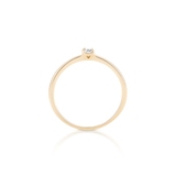 Pierścionek zaręczynowy złoty Szczęśliwy