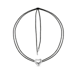 Naszyjnik sznurkowy z sercem