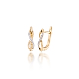 Kolczyki złote Anna Karenina