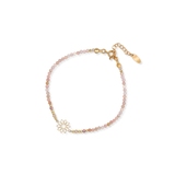 Bransoletka srebrna pozłacana z opalami