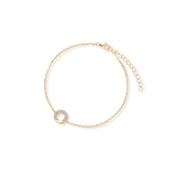 Bransoleta srebrna pozłacana