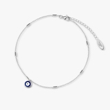 Bransoleta srebrna na nogę