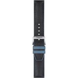 Niebieski pasek Tissot wykonany ze skóry i gumy 22 mm