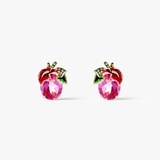 Kolczyki złote Kwiaty Nocy Anturium