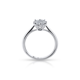 Pierścionek białe złoto z diamentami